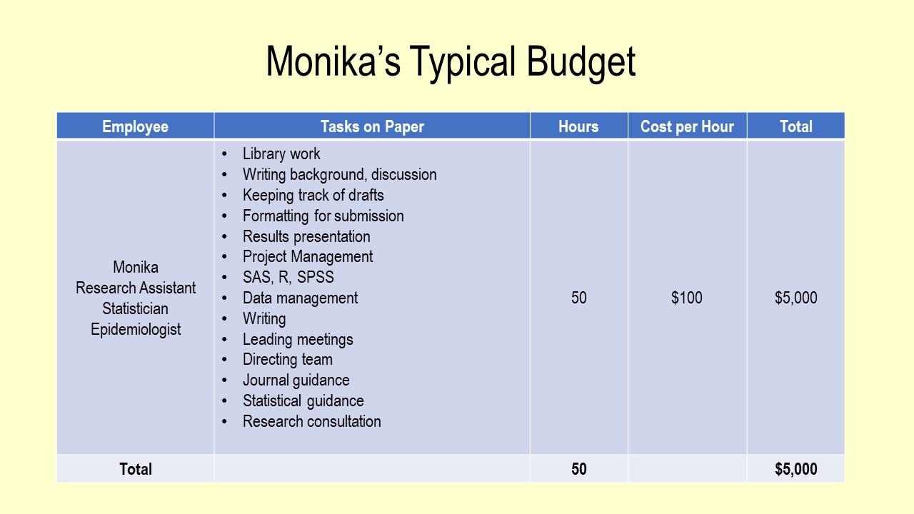 Streamlined budget for hiring peer-reviewed paper consultant