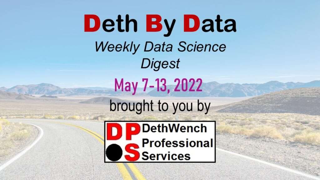 Data science weekly digest with videos tips links and learning resources