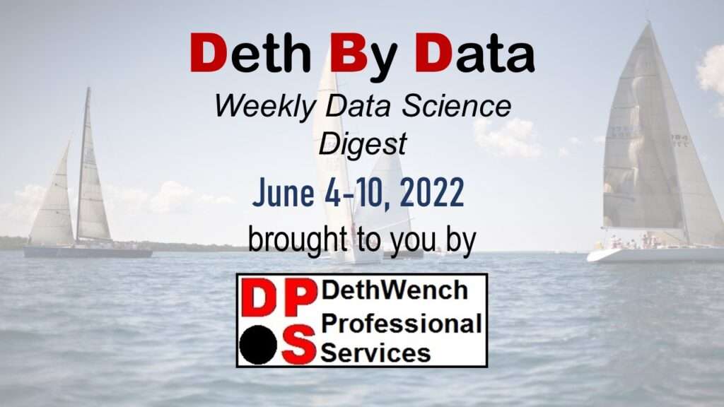 Data science newsletter e-mailed every week