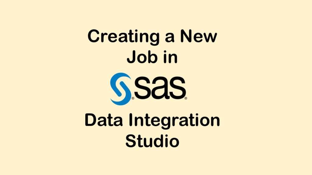 SAS provided this video to show you how to automate your ETL pipeline in SAS DI Studio.