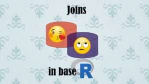 In base R, you can execute SQL-like joins, as long as you use the correct code syntax.