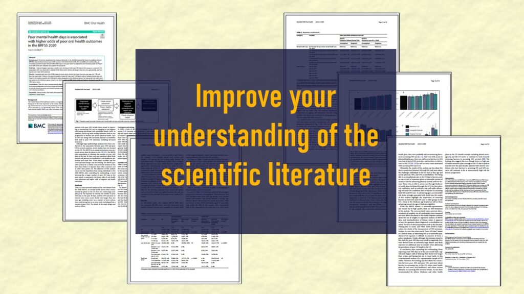 Get the most out of the scientific peer-reviewed literature when you read it!